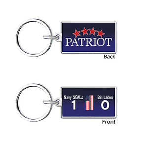 Patriot/Navy SEALs 1 Bin Laden 0 Keychain Slide 0