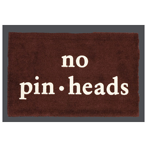No Pinheads Doormat