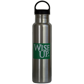 Wise Up Stainless Steel 24 oz. Water Bottle