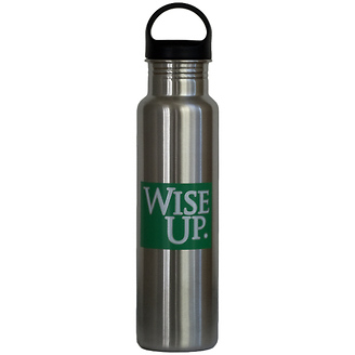 Wise Up Stainless Steel 24 oz. Water Bottle