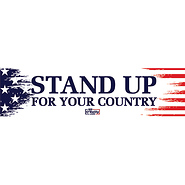 Stand Up For Your Country - Pack of 3 magnetic bumper stickers