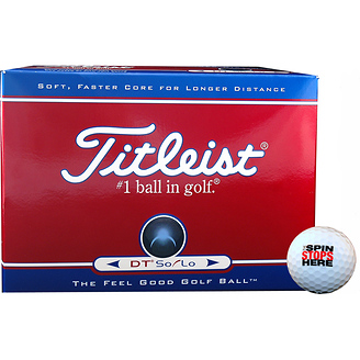 The Spin Stops Here
Titleist SoLo Box of 12 Balls