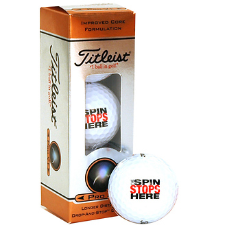 The Spin Stops Here
Titleist ProV1 Sleeve of 3 Balls