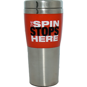 The Spin Stops Here 
Travel Mug