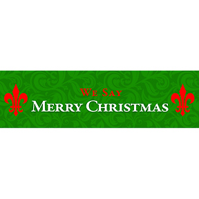 2009 We Say Merry Christmas Bumper Sticker - Pack of 5 stickers