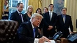 Donald Trump signs three executive memos